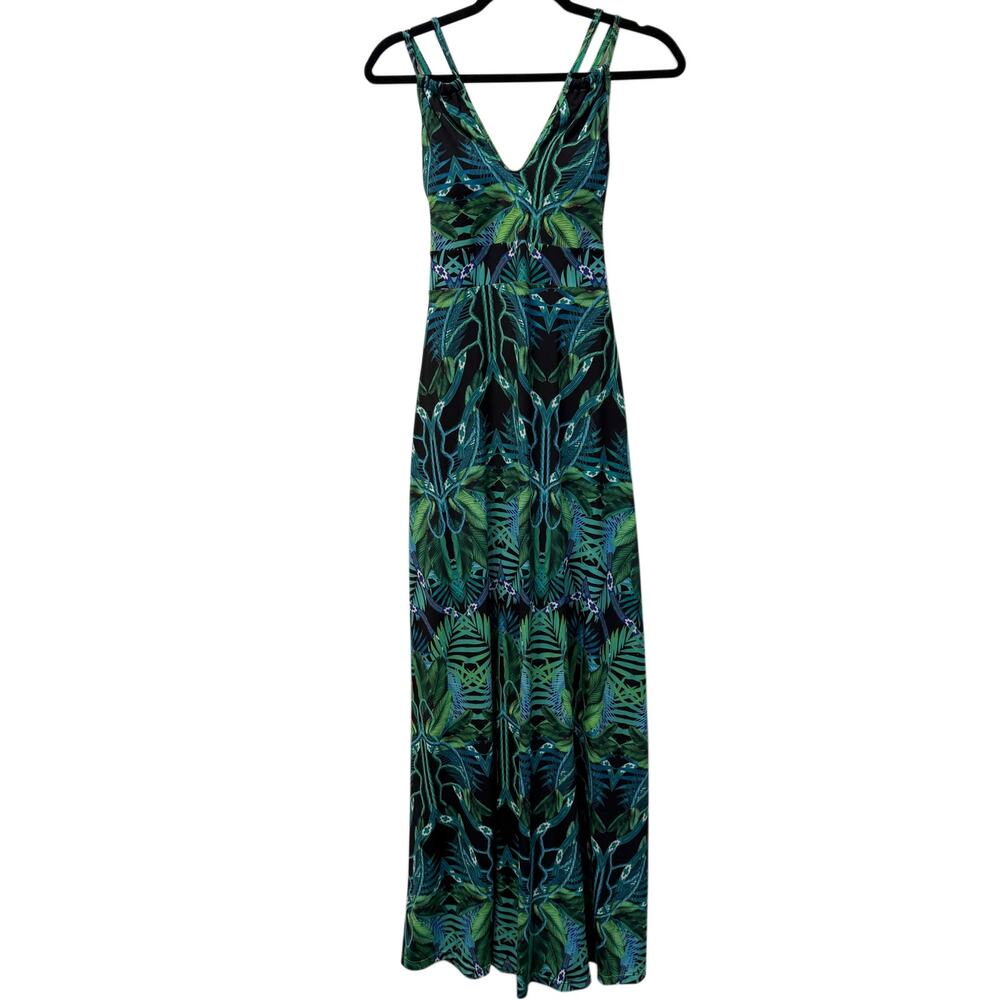 VESTEM MAXI BLUE FLORAL DRESS SIZE M